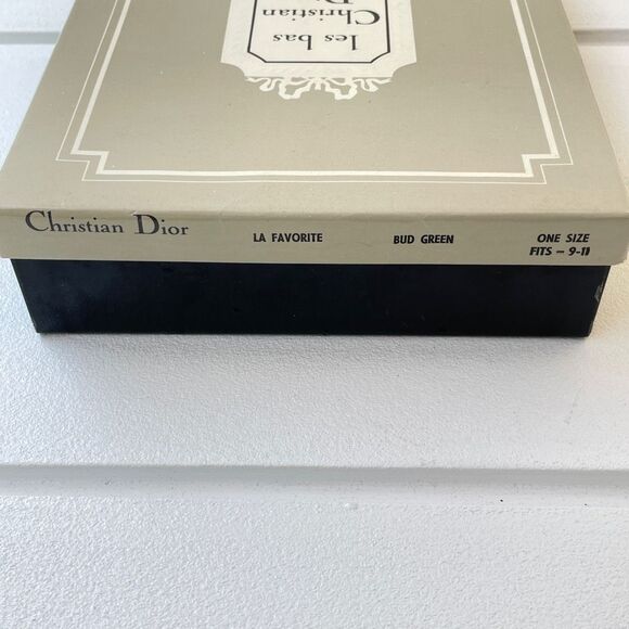 Two Pairs Of Vintage Christian Dior Textured Stockings Dior Sport Chevron New In - Picture 14 of 16